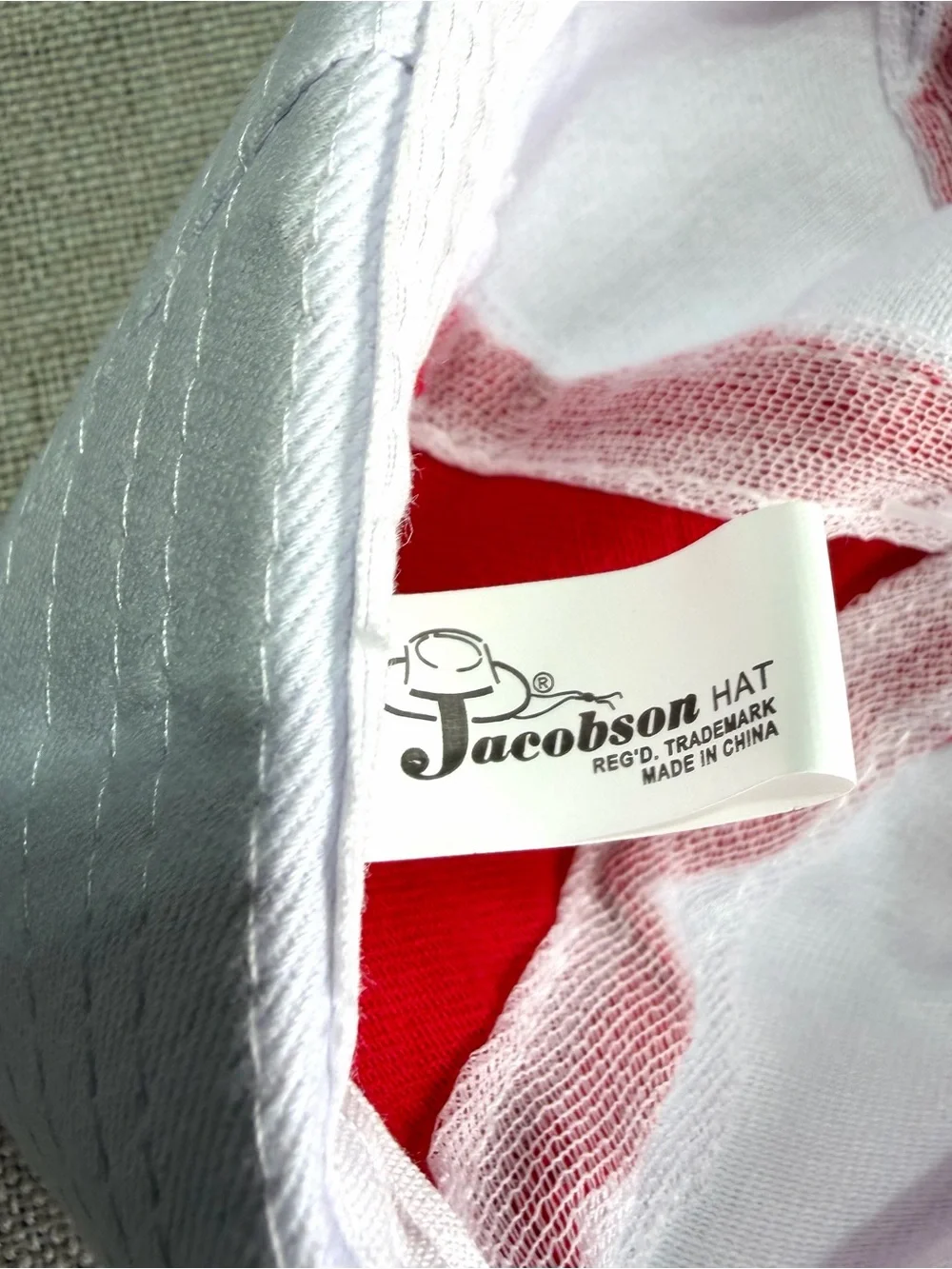 Baby USS Alabama Sailor Hat - Red and Navy